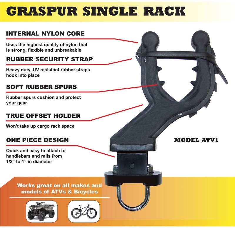 All Rite Graspur Single Rack Gun & Bow Holder 