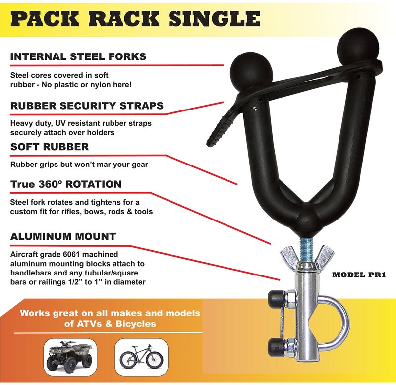 Graspur Single ATV Gun & Bow Rack | TRAX Equipment - View #9